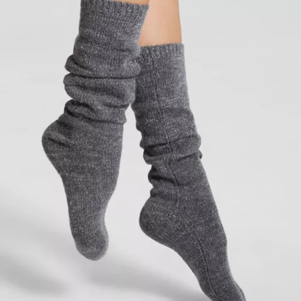 NWT kate spade new york Slouchy Metallic Knee-High Socks